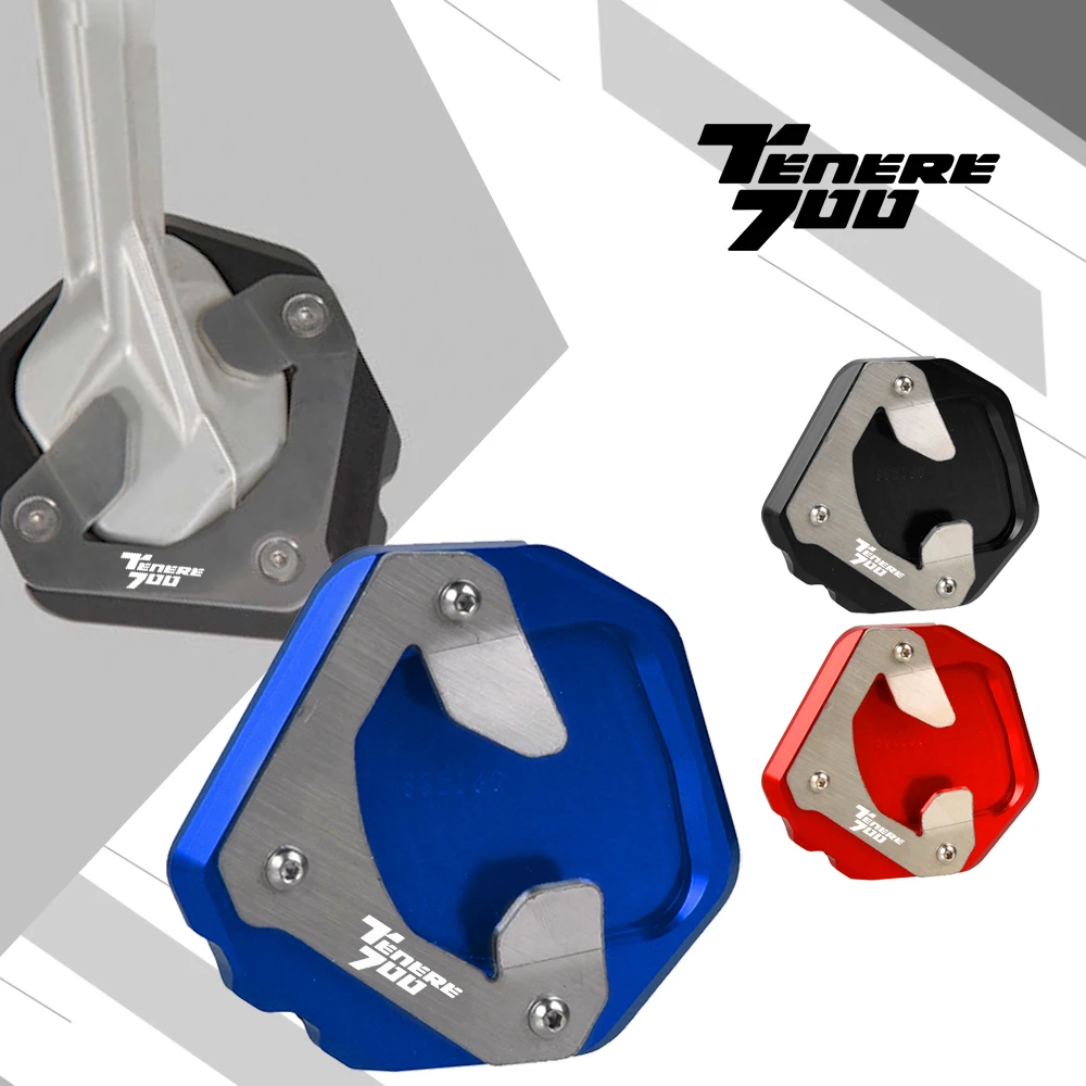 

For Yamaha Tenere 700 Tenere700 2019- 2025 New TENERE 700 Motorcycle Side Kickstand Stand Shoes Enlarge Extension Pad Support