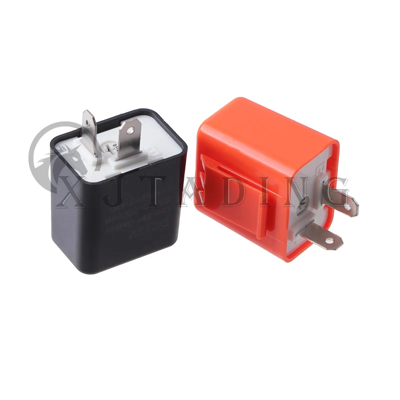 Motorcycle 12V 2 Pin LED Flasher Frequency Relay Turn Signal Indicator Relays Motorbike Safe Lighting Accessories