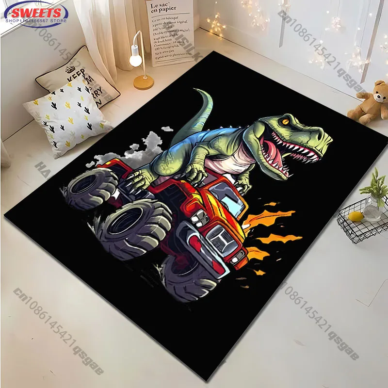 Free shipping! "Bold Monster Truck Rug for Kids' Rooms" carpet for home sofa bedroom, gift mat view 4