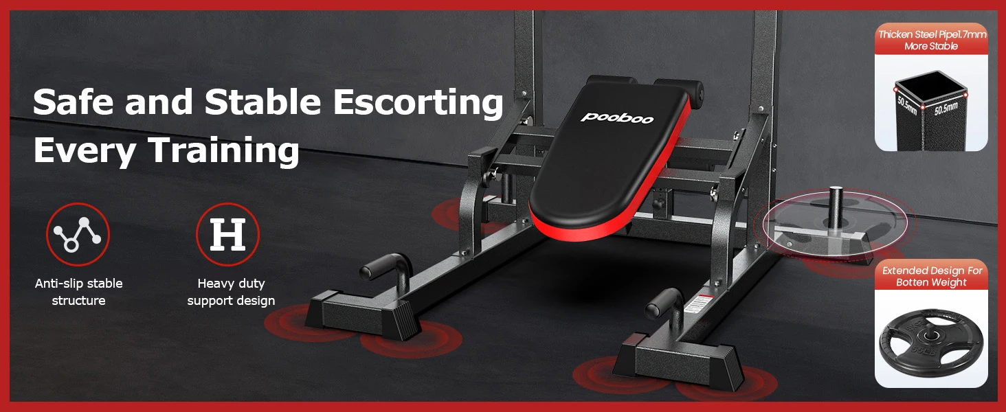 Power Tower Dip Station Pull Up Bar