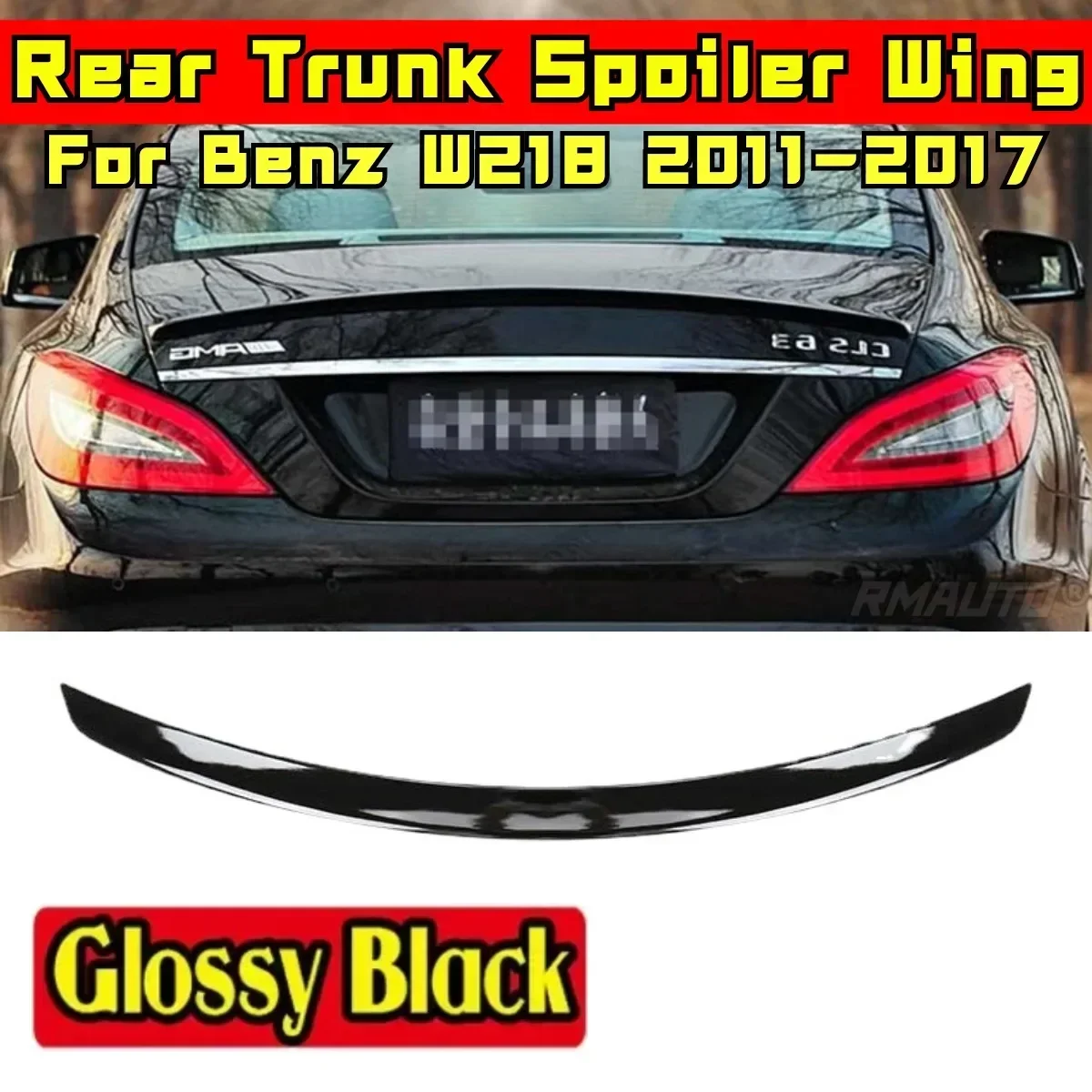 Car Rear Trunk Spoiler Tunning Part Car Rear Spoiler Wing For Mercedes Benz CLS Class W218 C218 CLS260 CLS300 CLS350 2011-2017