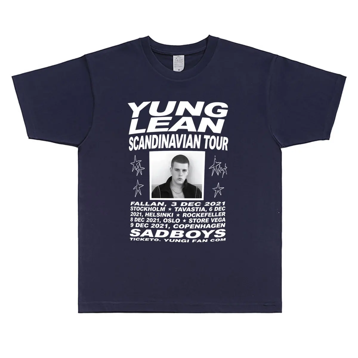 Rapper Yung Lean Tour T Shirt Men Women Hip Hop Fashion Oversized Short Sleeve T-shirt Men's Clothing Casual 100% Cotton Tshirt