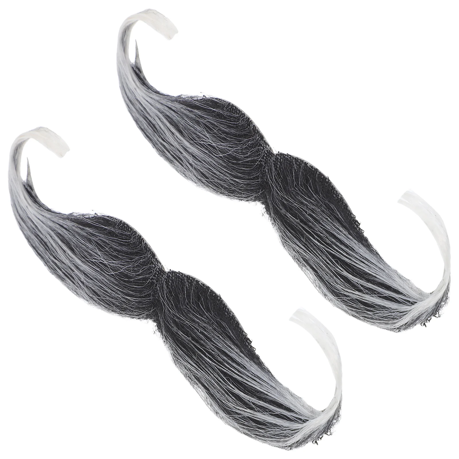 Juego de barba y bigote falsos realistas para adultos y niños, decoración de mascarada para fiesta de Halloween, accesorio de disfraz divertido, 2 uds.