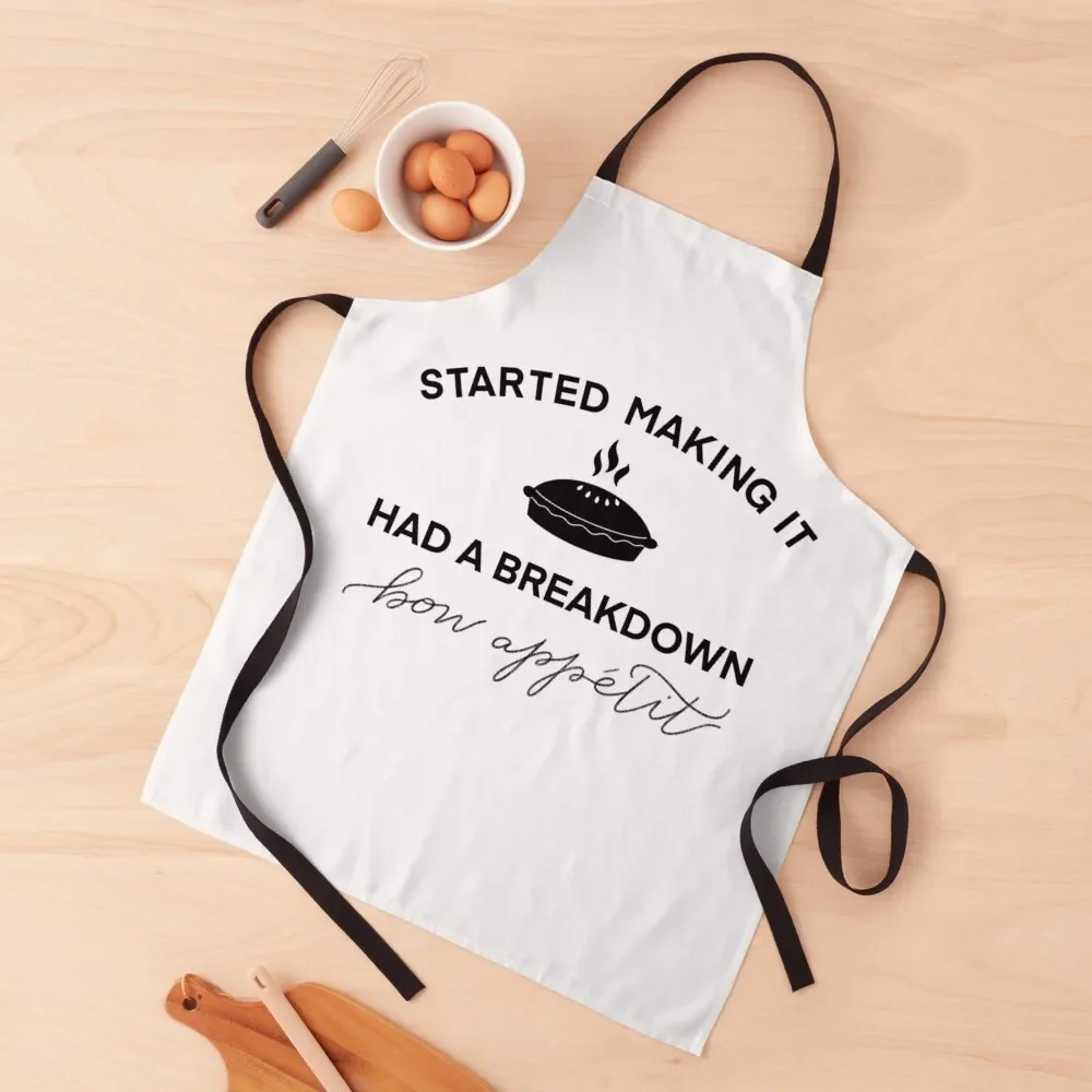 

James Acaster Bon Appetit Quote - White Background Apron chef costume Customizable innovative kitchen and home items Apron