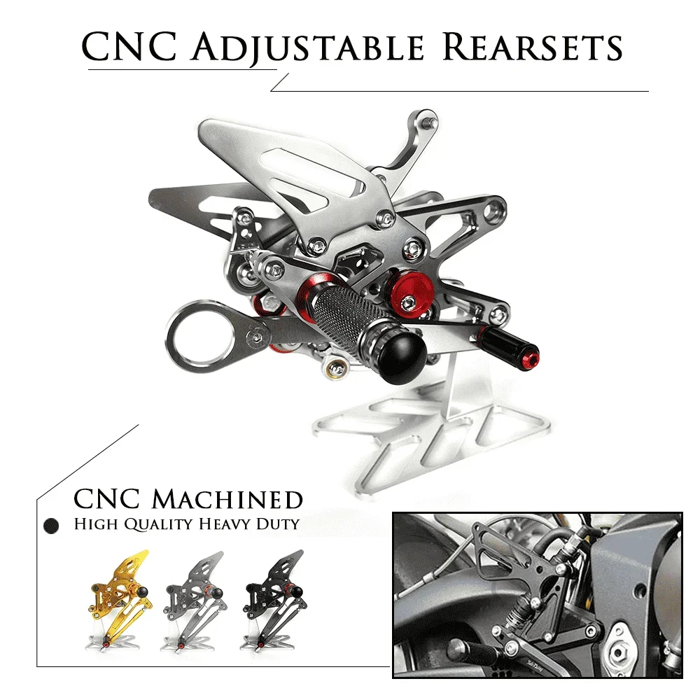 

Motorcycle Accessories CNC Alu Footrest Rear Sets Adjustable Rearset Foot Pegs for BMW S1000RR S1000R S1000 R/RR 2009-2014