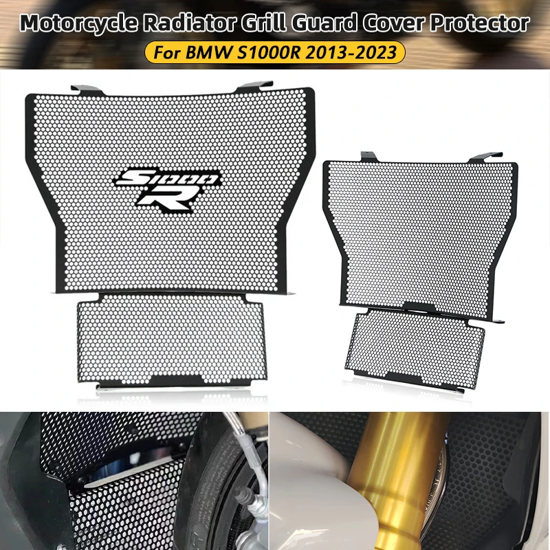 Image of Motorrad-Kühlergrill-Schutzabdeckung, Ölkühlerschutz für BMW S1000R 2013 2014 2015 2016 2017 2018 2019 2020 2021 2022 2023