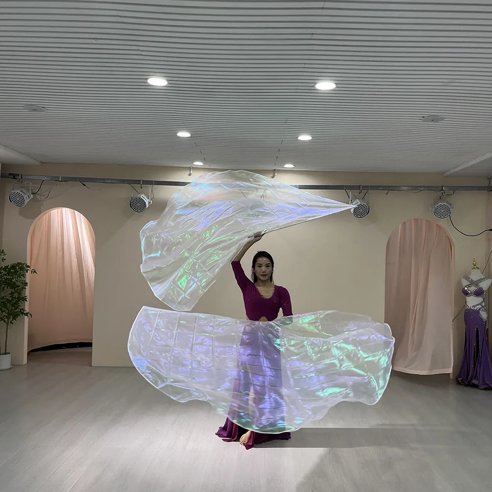 2 قطعة لامع لامع الكنيسة راية العبادة أعلام كبيرة نصف دائرة الثناء الرقص زاوية الجناح العلم مع قضبان قابلة للتطوير للدعائم المرحلة