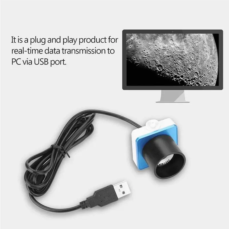 Telescope Camera USB 2.0 Digital Electronic Eyepiece 1.25 Inch Lunar Planetary Astronomy Camera Forastrophotography