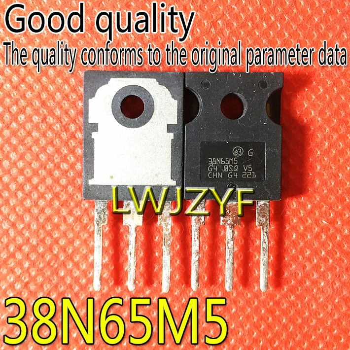 (2Pieces) New 38N65M5 STW38N65M5 TO-247 N 30A 650V MOSFET Fast shipping