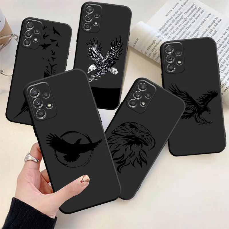 Animal Eagle Phone Case for Samsung Galaxy A73 A54 A53 5G  Soft TPU Silicone Shell Fundas Protective Cover Coque