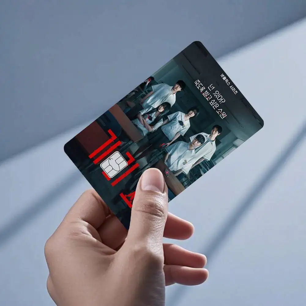 

Kdrama if wishes could kill 4pcs 1Set Card Stickers Small Waterproof Chip 4PCS Card Sticker Anti-Scratch