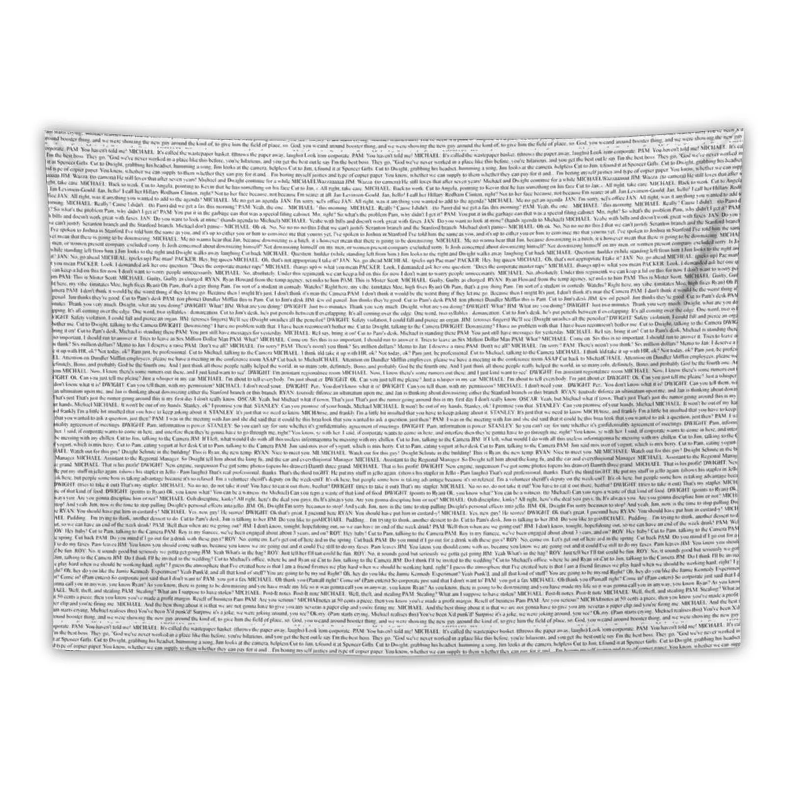 

The Office Pilot Episode Script Tapestry Decoration For Rooms Room Decore Aesthetic Wall Hangings Decoration