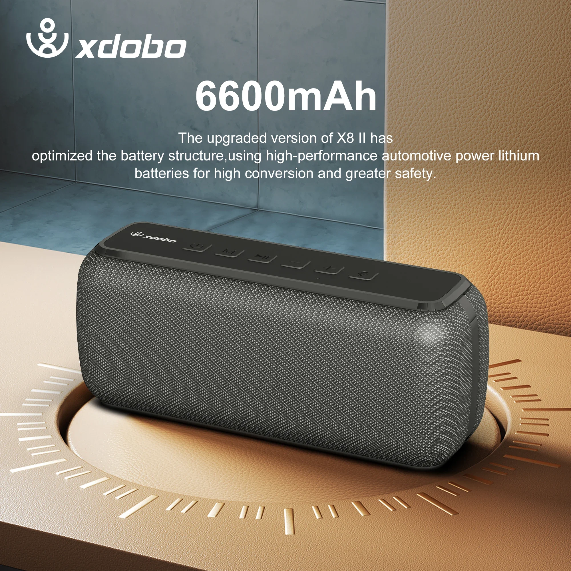 XDOBO X8 무선 블루투스 스피커 60W 고출력 휴대용 홈 야외 오디오 Aubwoofer 지원 TF/AUX