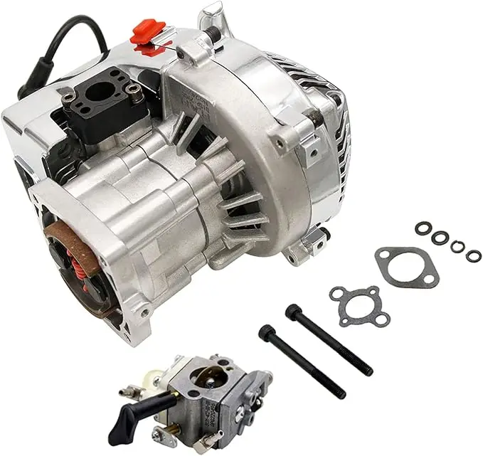 FLMLF 29CC 4 Bolt Engine Chrome Plating RC Motor Fan for 1/5 Scale RC HPI ROFUN KM Baja Losi FG GoPed RedCat Truck RC CAR Parts view 4