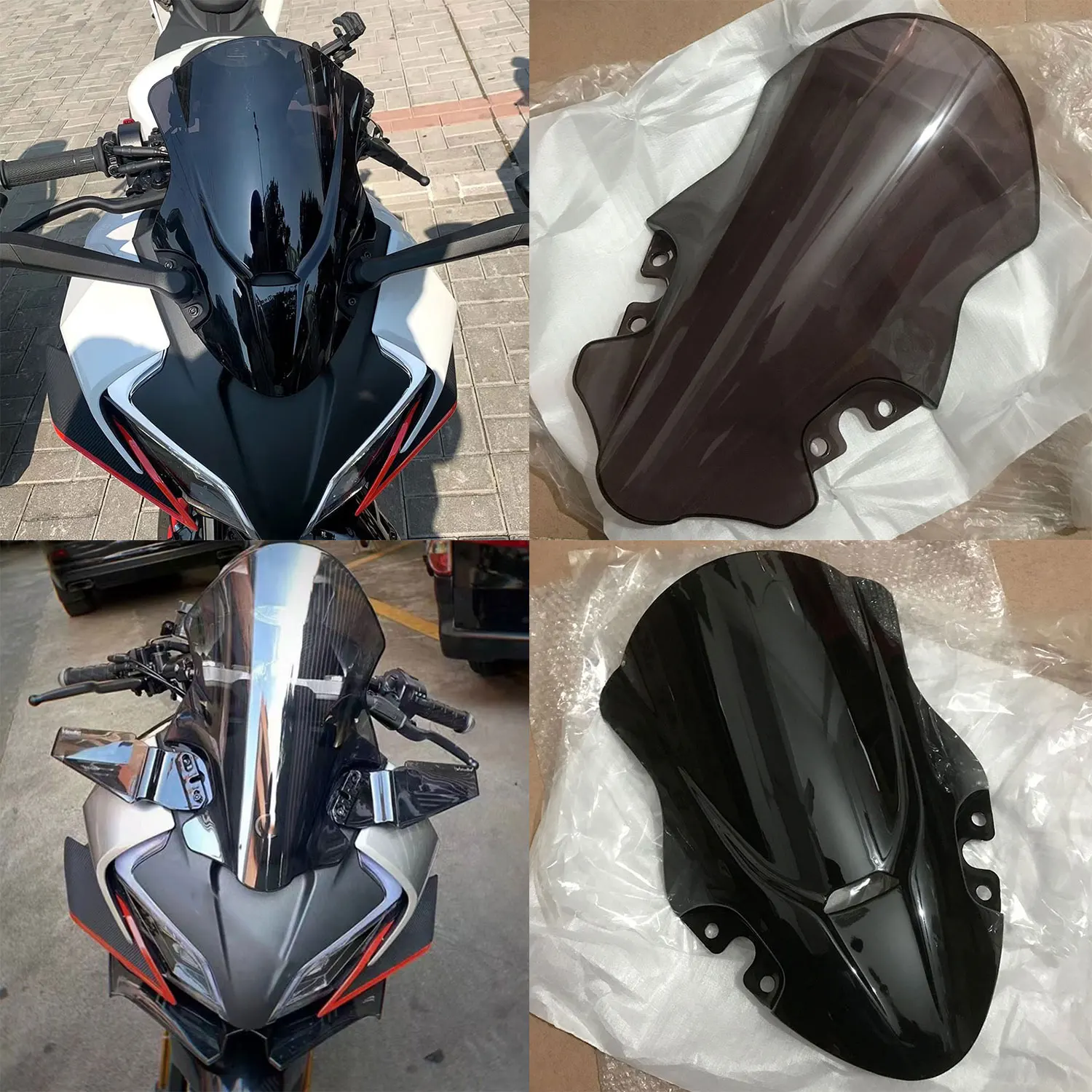 

Для CFMOTO CF450SR CF450SS 2022 2023 2024 CF 450SS CFmoto 450SR гоночное лобовое стекло мотоцикла, дефлекторы ветрового стекла