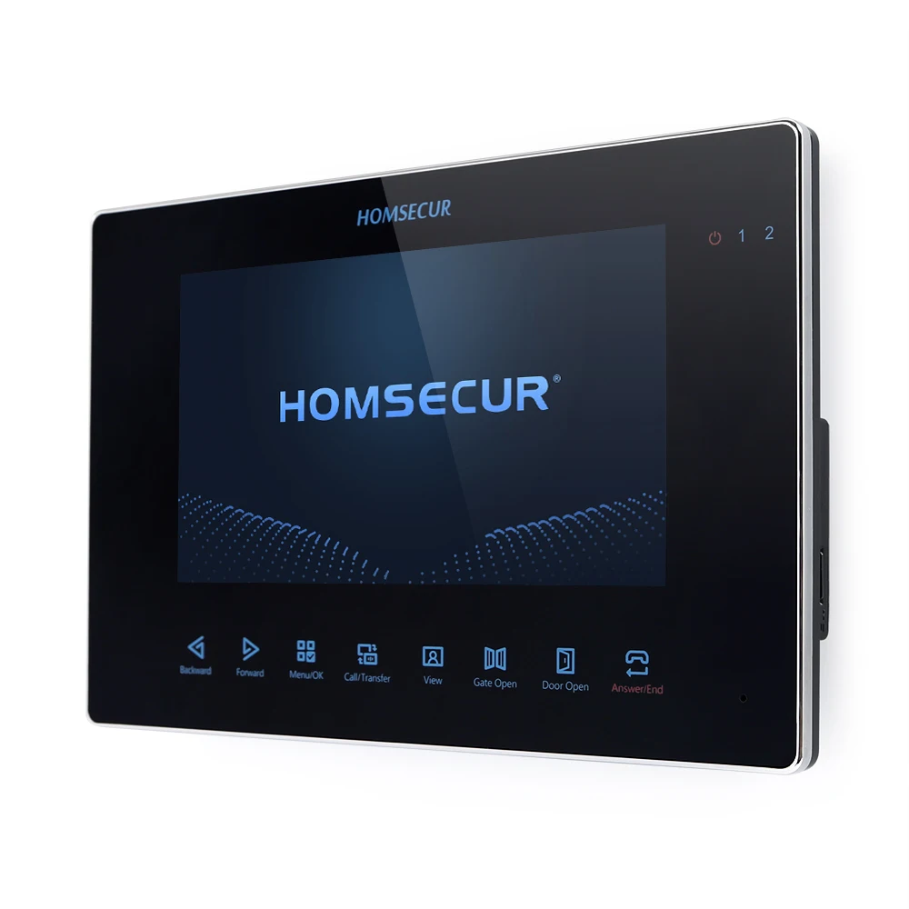 HOMSECUR 4 Wire BA19W-B  WIFI Tuya 7" Indoor Monitor For HDK HD 1080P Video Doorphone Intercom System