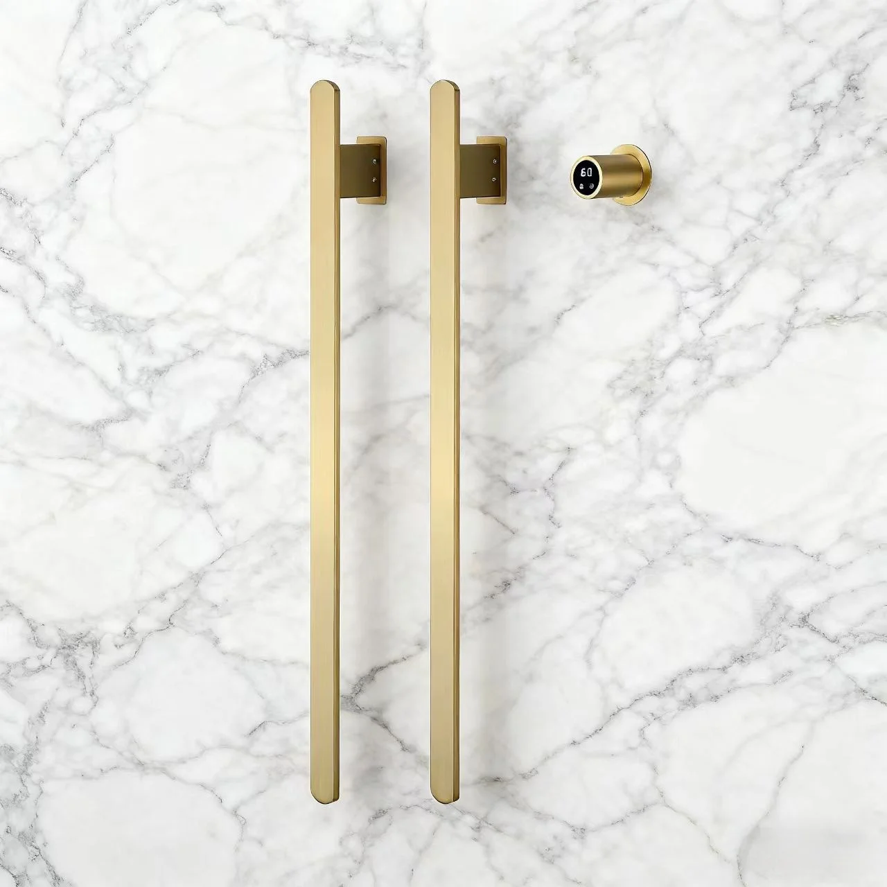 Intelligent Electric Heating Towel Rack Invisible Installation Continuous Bath Towel Heating Drying Sterilizing Rack for Bathroo