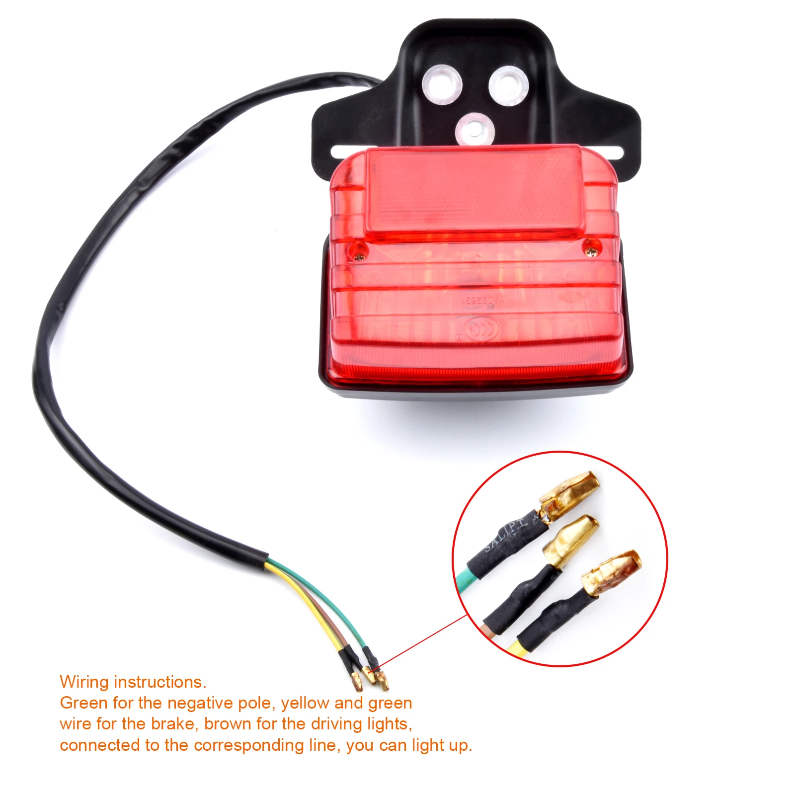 Rear Brake Tail Light Taillight /Lamp ABS Long-lasting 12V Brand New For CG125 CT 70 CT 90 Motorcycle