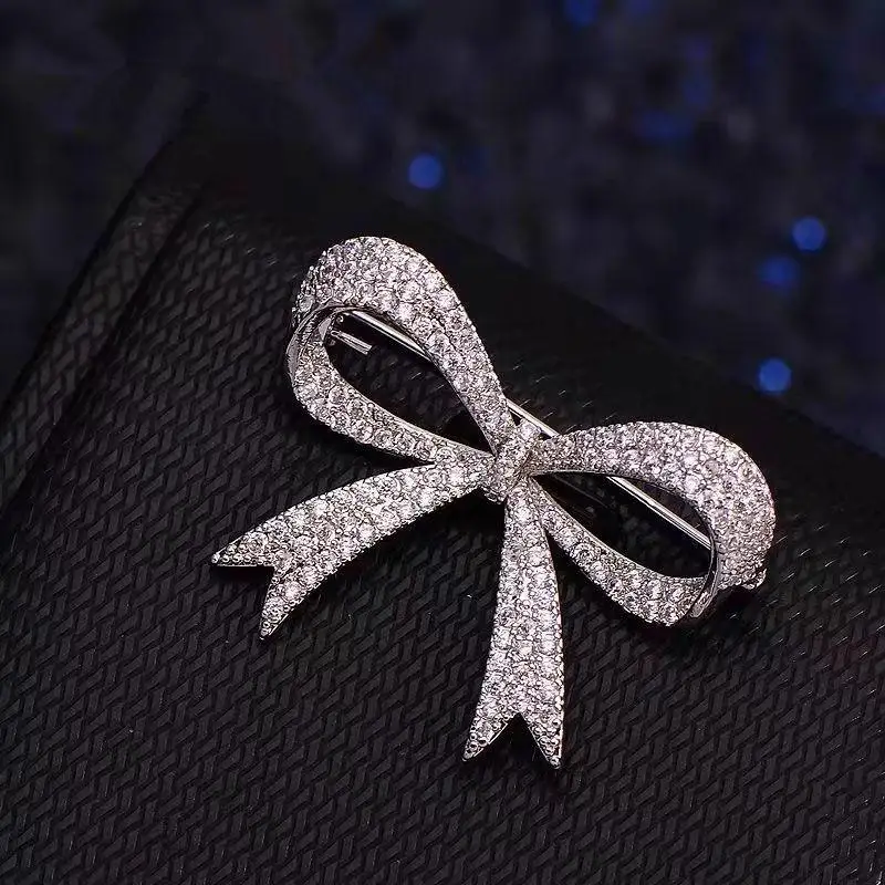 

Классическая брошь-бант с жемчугом, маленькая булавка для свитера, женский аксессуар, идея подарка для вечеринки