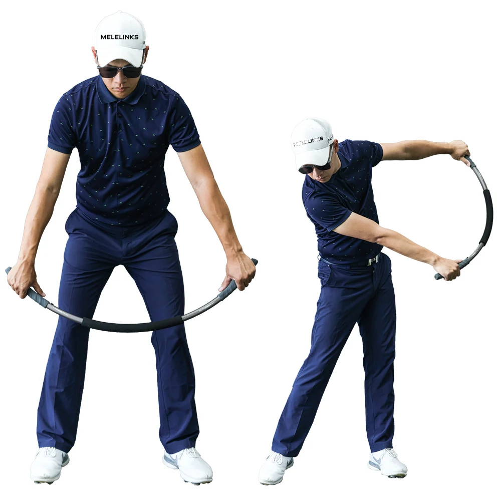 

Golf Swing Trainer Dual Core Beginner Shoulder Crotch Alignment Teaching Aids Spinner Practitioner Rhythm Training Aid Drop Ship