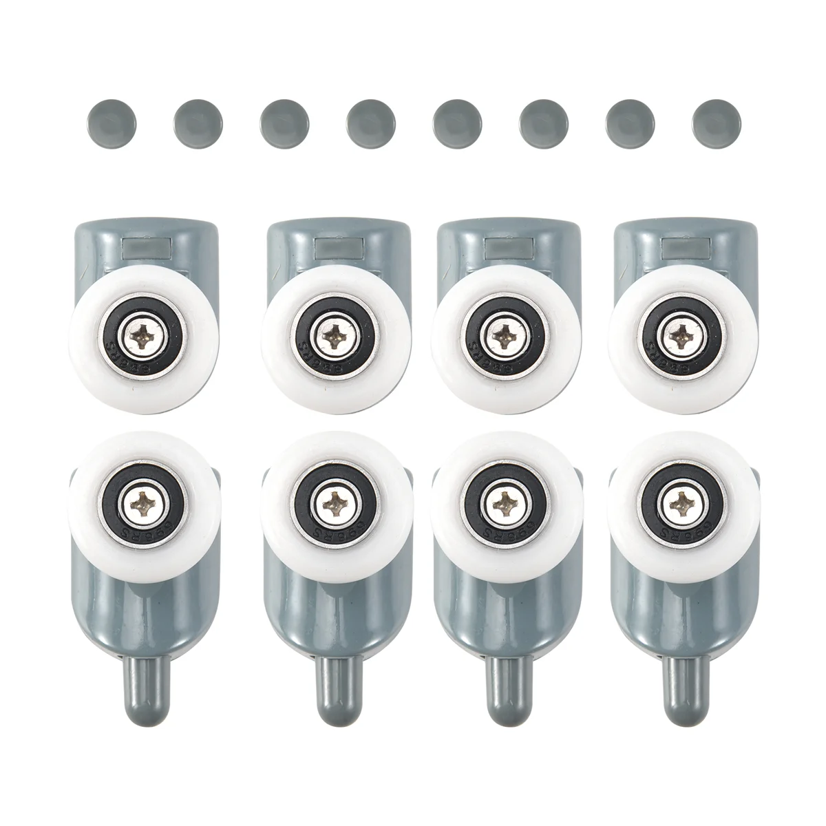 8Pc Shower Door Castors Rolls Shower Door Rollers Sliding Door Roller Guide Shower Spare Parts Glass Door Pulleys Wheels