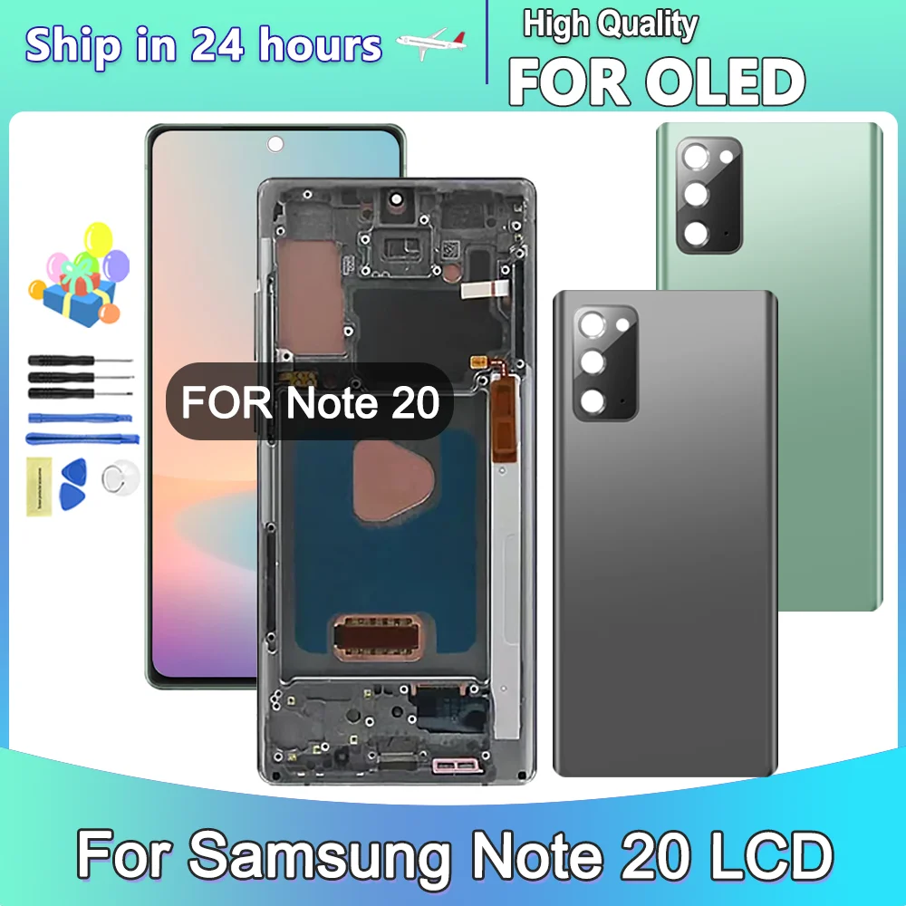 667''oled-per-samsung-note20-display-lcd-touch-screen-digitizer-con-cornice-per-samsung-note20-5g-n980f-n981b-n981n-n981u-lcd