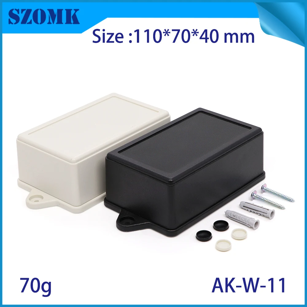 Diy Plastic enclosures for electronics (10Pcs) 110*70*40mm  wall mounting junction box enclosure outlet box electrical cabinet