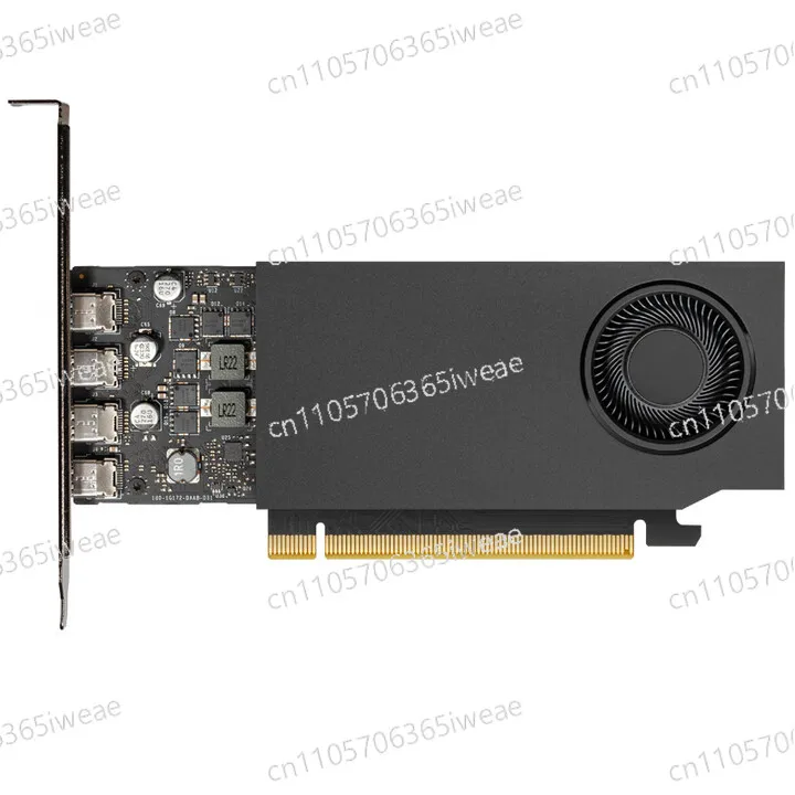 A400 4GB GDDR6 Narrow-sided NVIDIA Totem Graphics Card for CAD, 3D Design, and Rendering Operations.