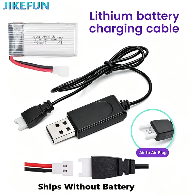3.7V Lithium Polymer Battery USB Charger For RC Aircraft Model QIDI560 SU57 Mige530 FX620 FX820 F22 Model