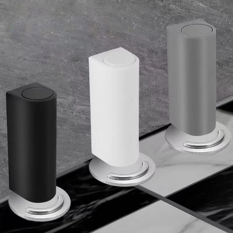Magnetischer Türstopper aus Edelstahl, robust, Türstopper, schwarz, nagelfrei, Türsaugung, Türhalter, Türbeschläge