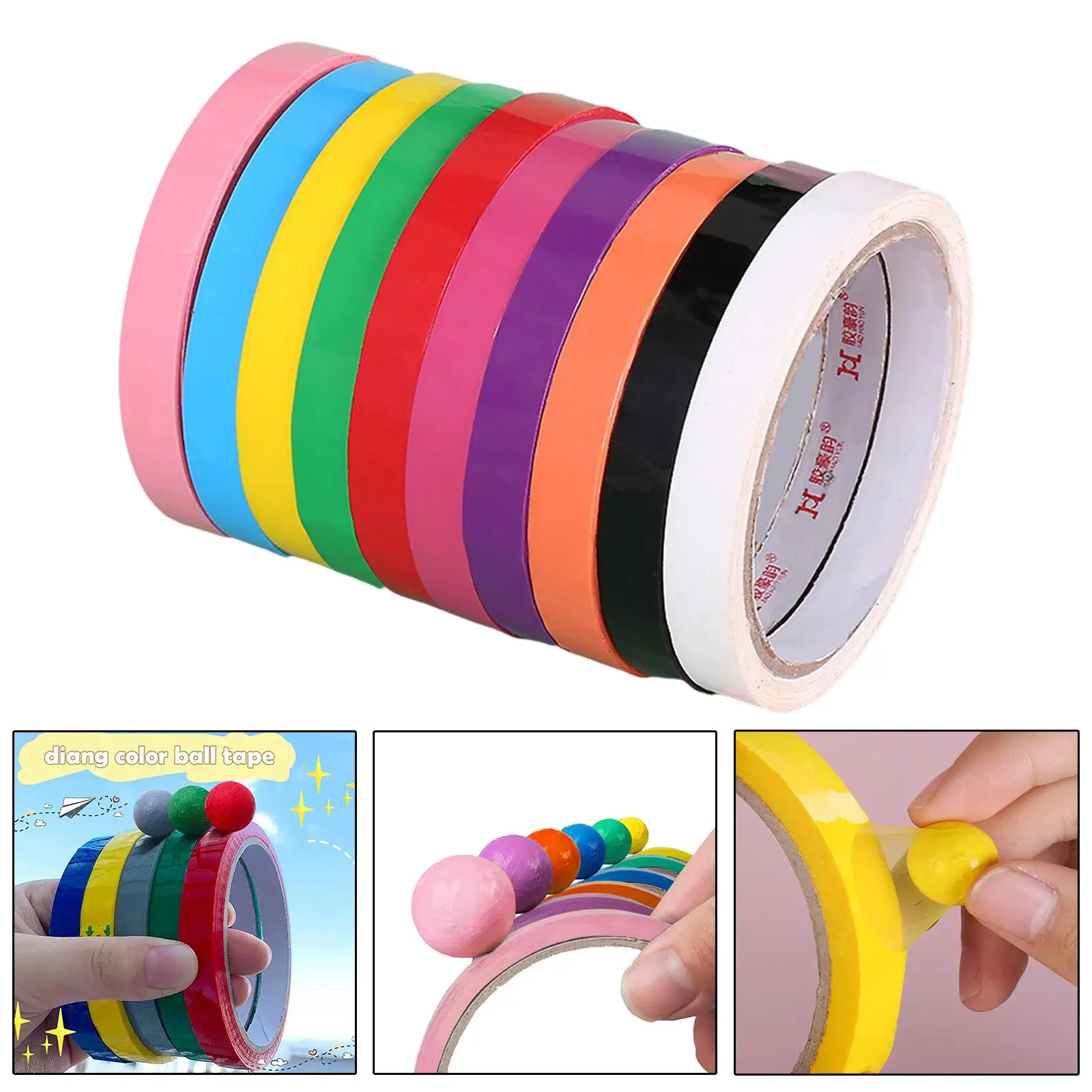 10x Decompression Toys Educational Sticky Ball Tapes Educational Toy