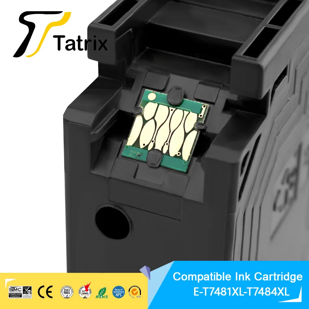 Imagem -06 - Tatrix T748xxl T748xl120 T748 748 748xl Cartucho de Tinta Compatível para Epson Workforce Pro Wf6090 Wf-6530 6590 Wf8090 Wf9590