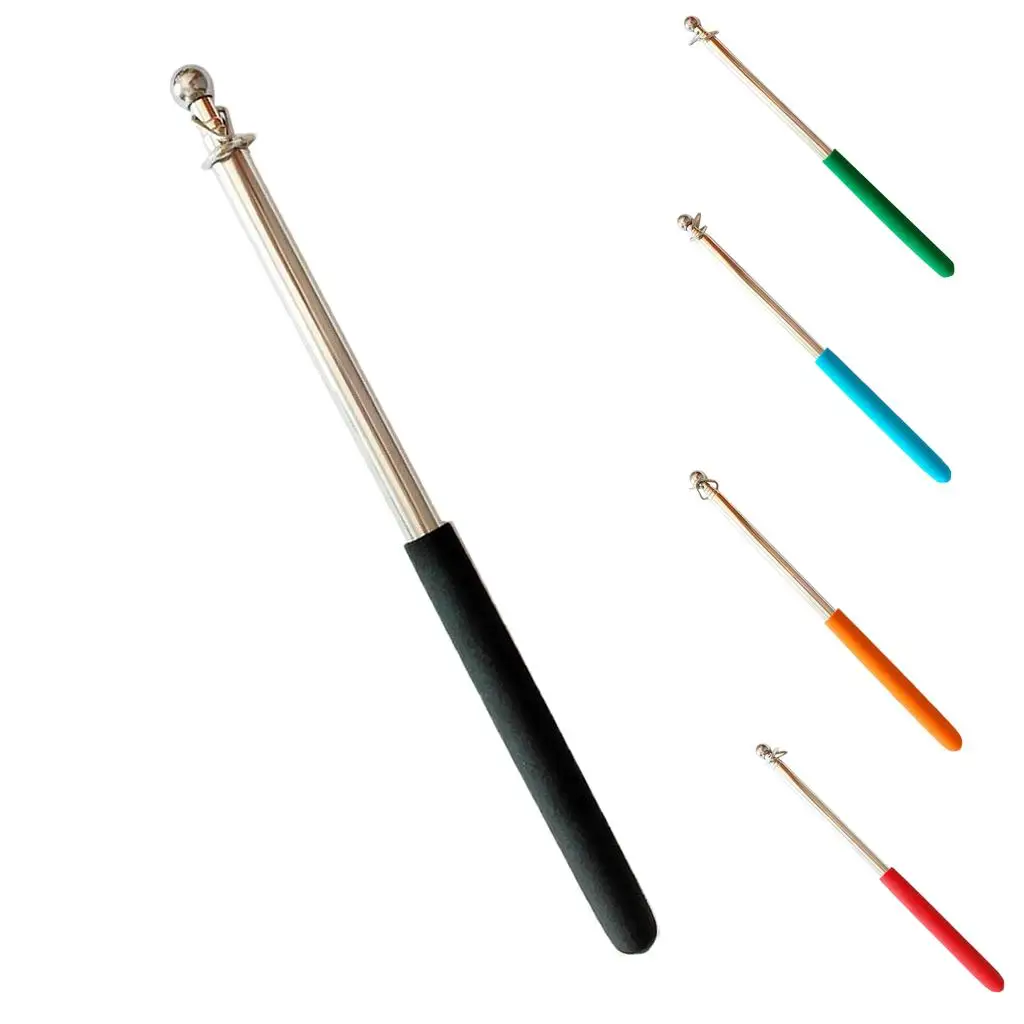 Adjustable Telescopic Flagpole Portable Stainless Steel Banner Stick for Outdoor Parades Graduation Tailgate Parties