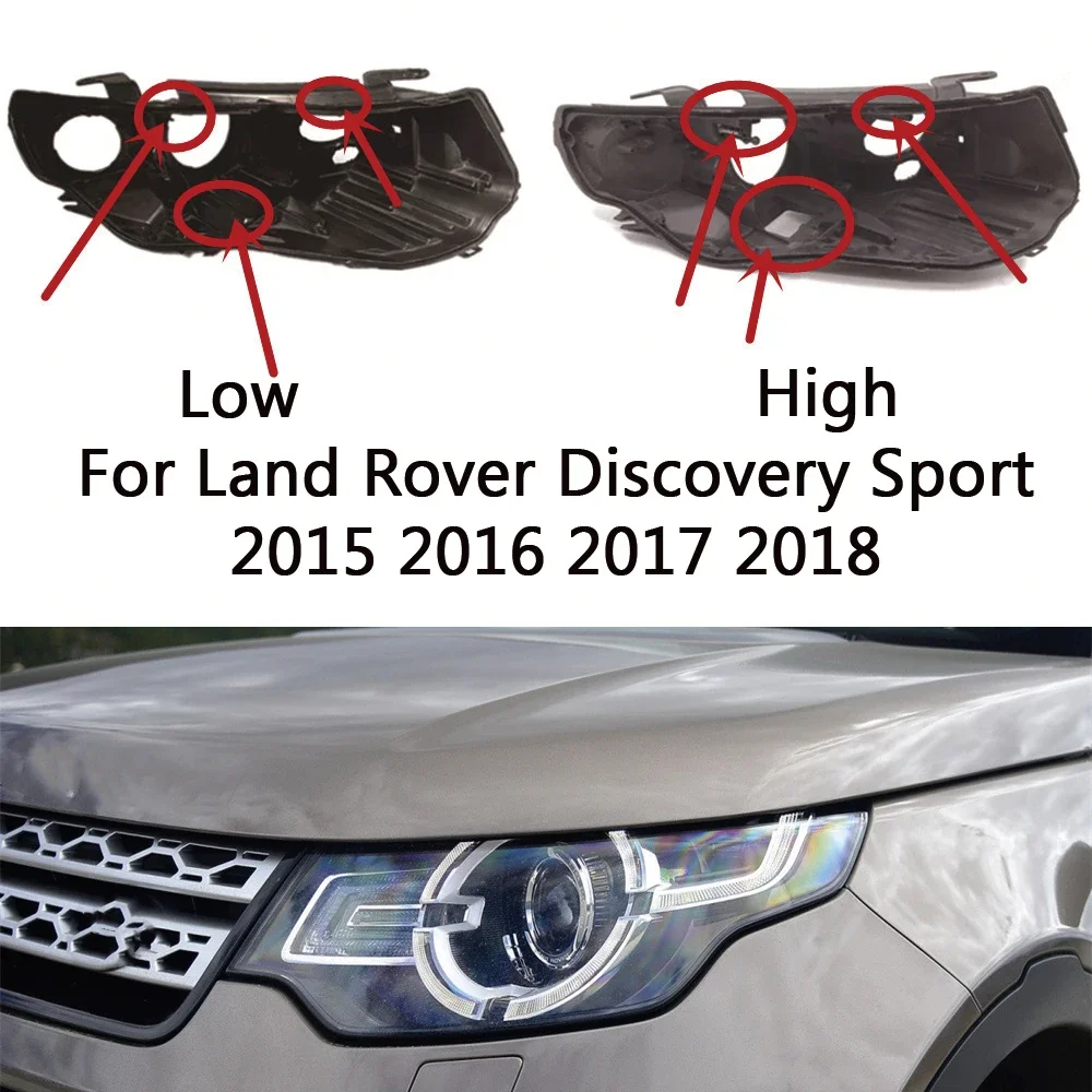 HTTCY  For Land Rover Discovery Sport 2015 2016 2017 2018 Headlight Base Headlamp House Car Rear Base Auto Headlight Back House