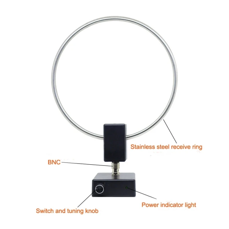 GA-450 GA450 Loop Antenna SDR Short Medium Wave Radio SW 2.30MHz-30MHz MW 522KHz-1710KHz 20dbi Gain Indoor Shortwave Reception