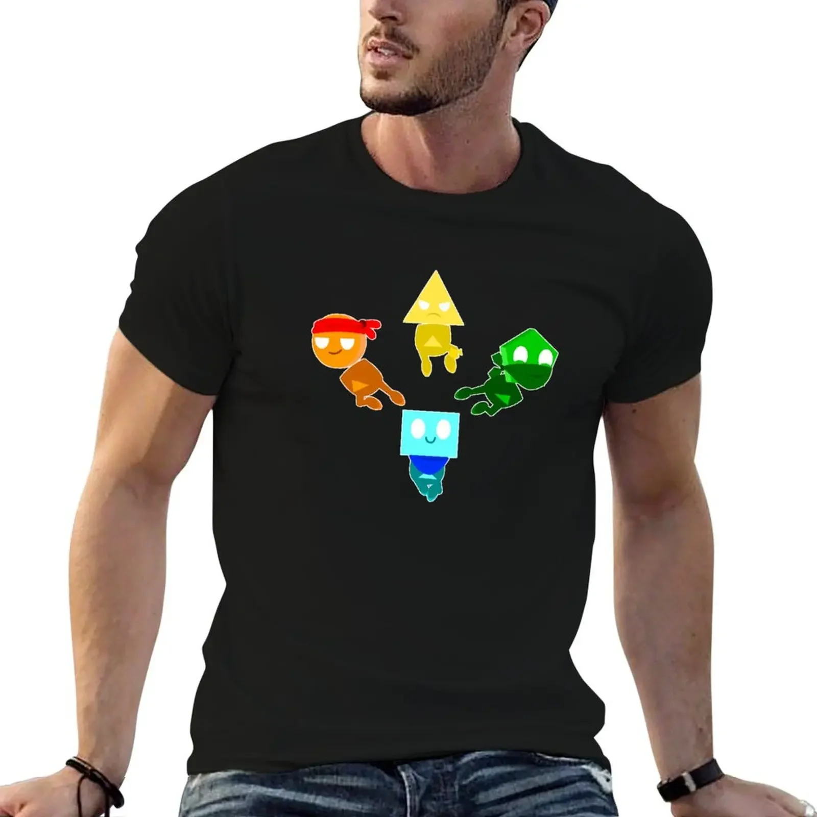 

Cyan,Gold,Orange & Green The Greatest Heroes T-Shirt new edition football t shirt men t shirts