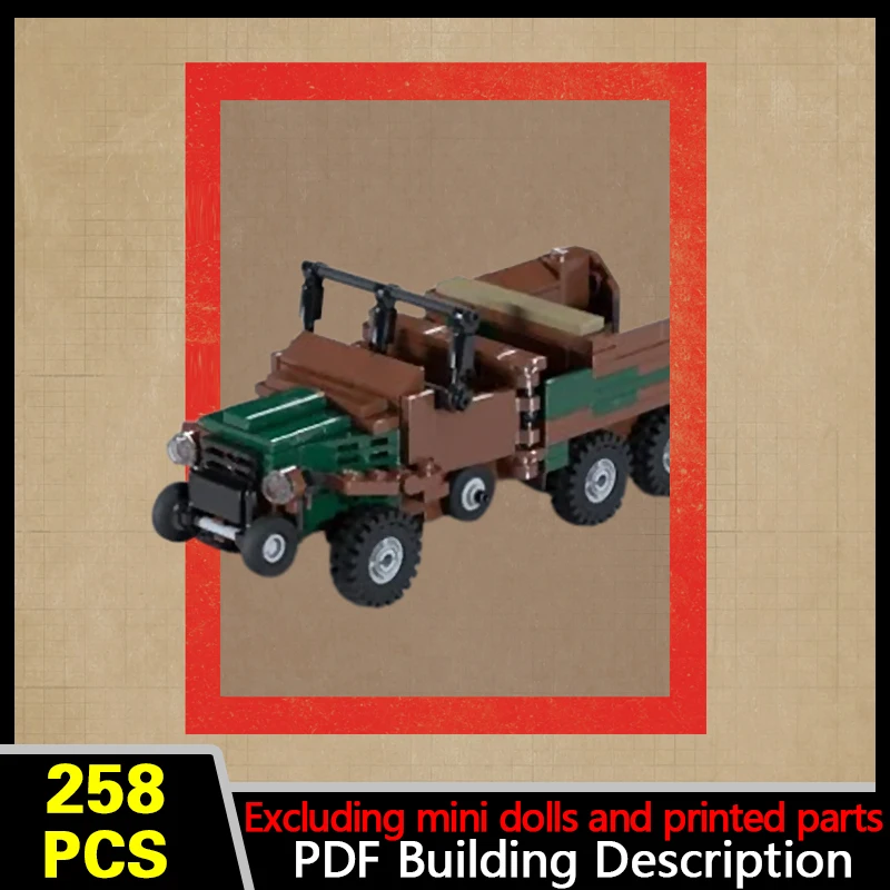 S20 French Light Truck Model MOC Building Bricks War Equipment Modular Technology Gifts Holiday Assemble Children Toys Suit