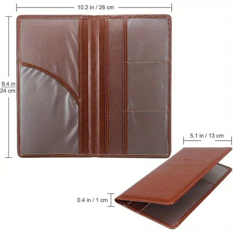 Leather Car Registration  Insurance Card Holder Glovebox Organizer Case Engraved Car Accessories Gift for Dad Men