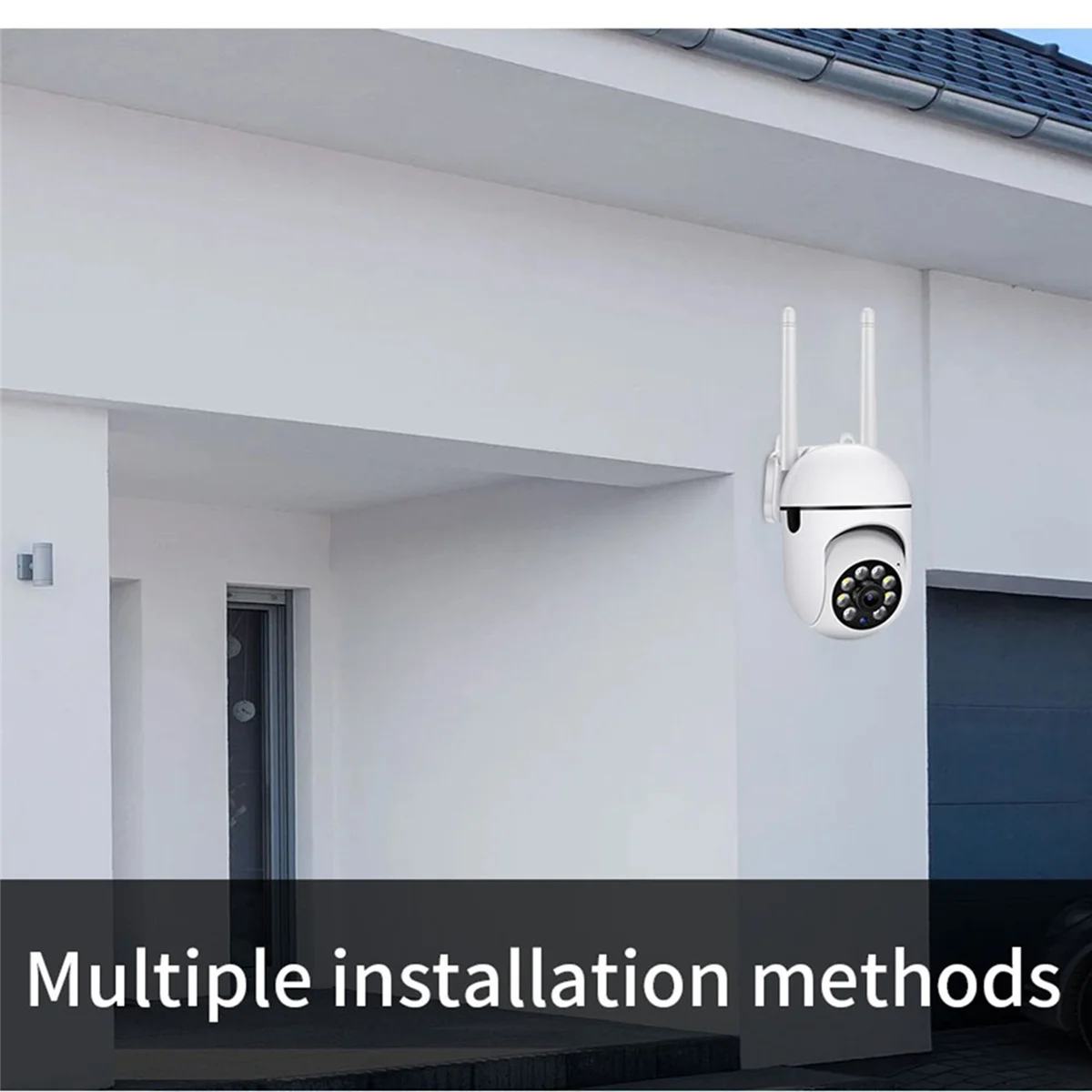 A14M 4X, cámaras WiFi de 2,4 GHz para seguridad en el hogar, cámaras de vigilancia domo 1080P 360 °   Ver, 2 vías