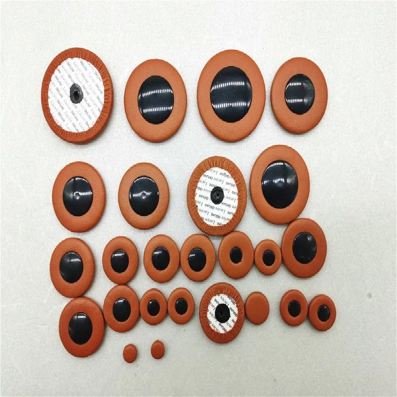 High quality saxophone black plastic sheet leather pad, midrange, treble, and tenor