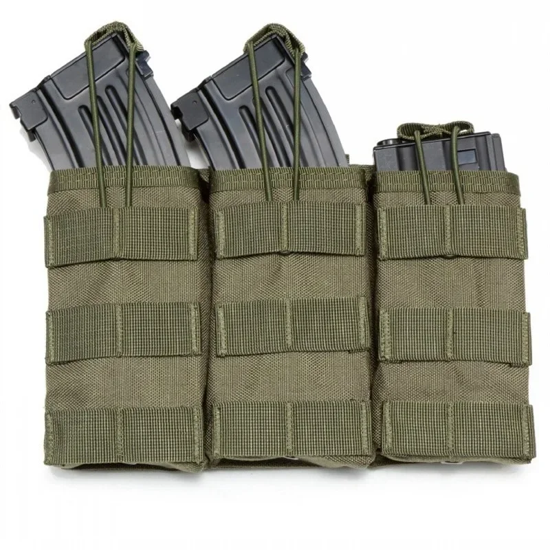 

Тактический чехол для журналов 5,56, EDC Molle, тройной открытый верхний чехол, пейнтбольное оборудование, держатель для охотничьей сумки на открытом воздухе