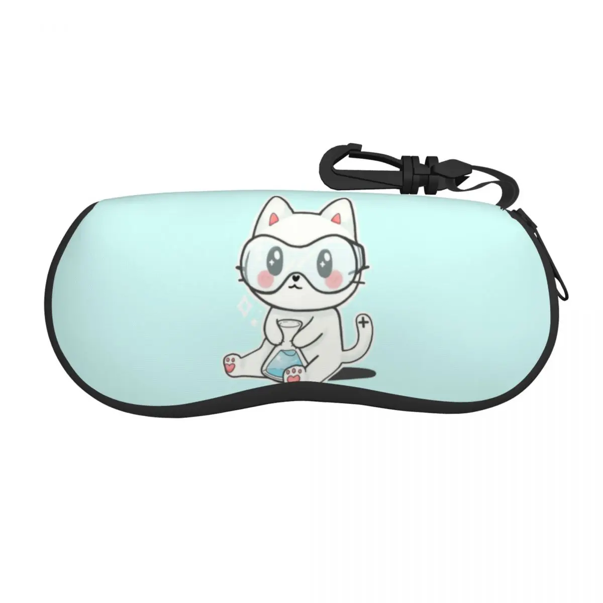 Cation Science Pun Cat New Shell Eyeglasses Protector Cases Fashion Sunglass Case Glasses Bag