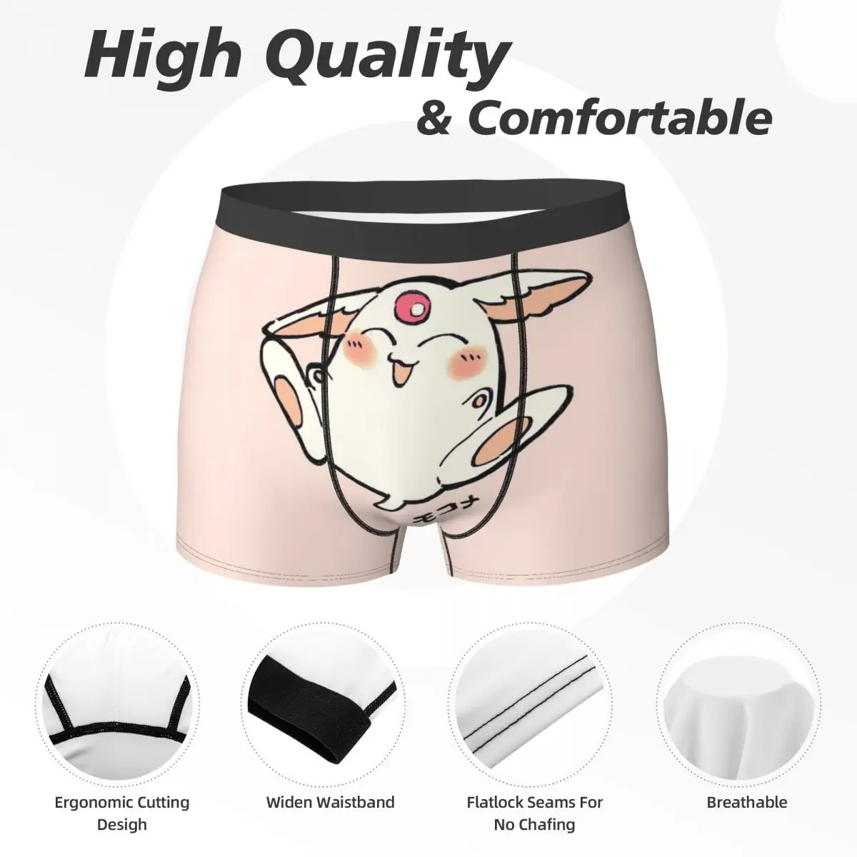 Boxer Underpants Shorts Mokona Star Xxxholic Panties Men Breathable Underwear for Homme Man Boyfriend Gift