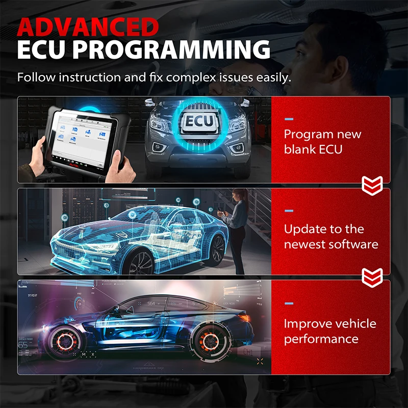 أدوات التشخيص Autel Elite II Pro تحديث لمدة عامين أداة ترميز برنامج ECU مثل محرك Ultra MS919 TruSpeed 38+ Service CAN FD DoIP
