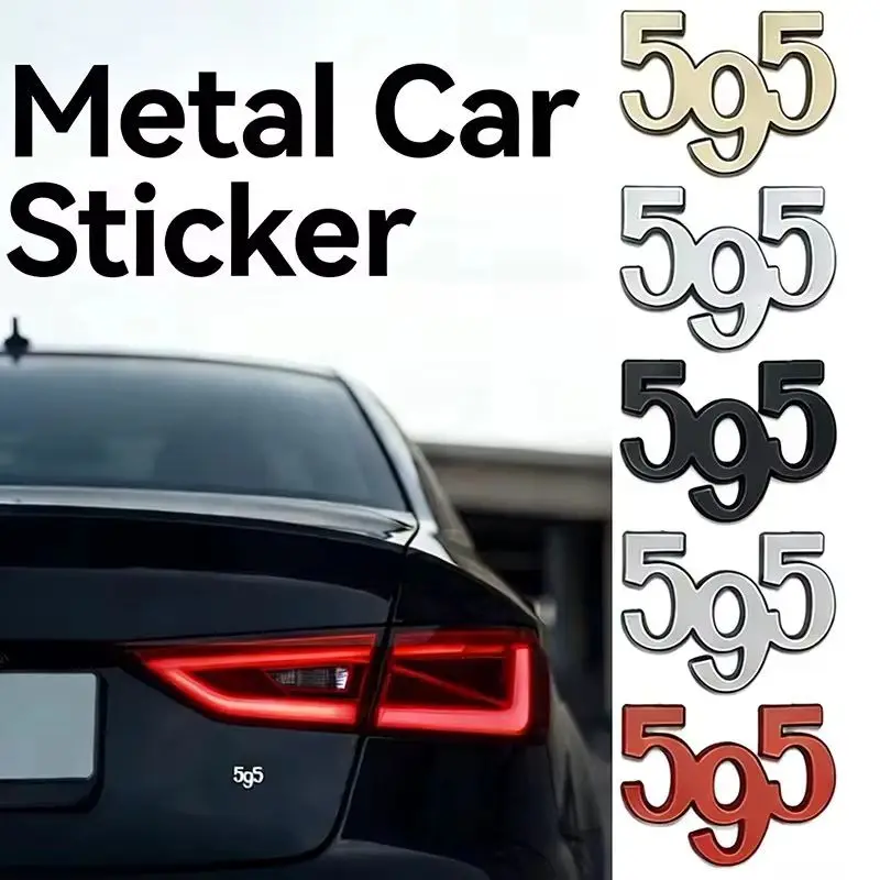 3D Metal Car Body Sticker Rear Trunk Badge for Fiat Abarth 595 Logo 500 Panda Bravo Stilo Punto 207A 1000 Spider 695 Accessories