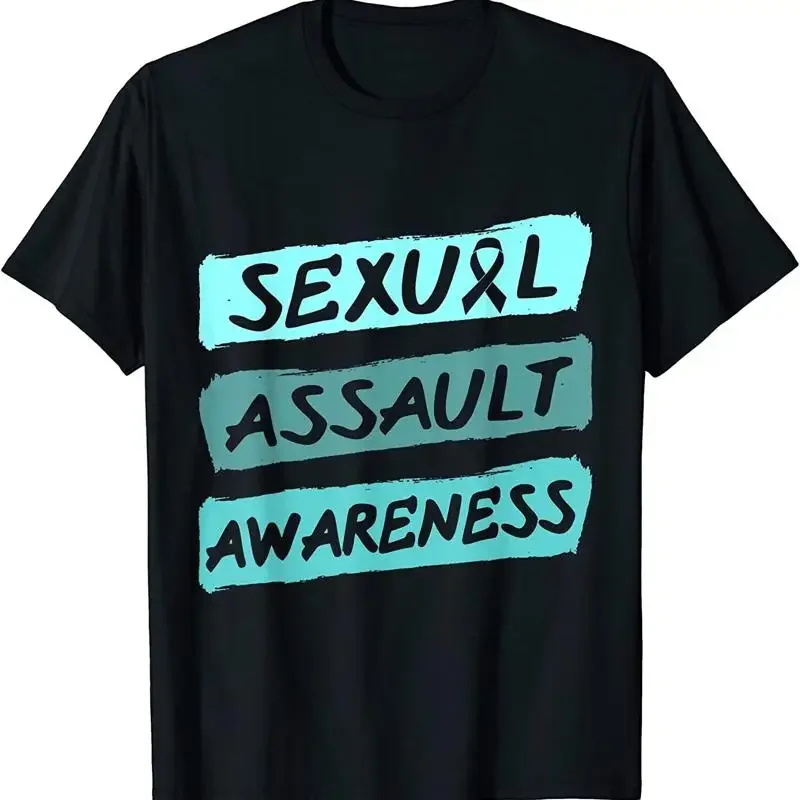 New Limited Sexual Assault Awareness Teal Ribbon Idea T Shirt Made In Usa