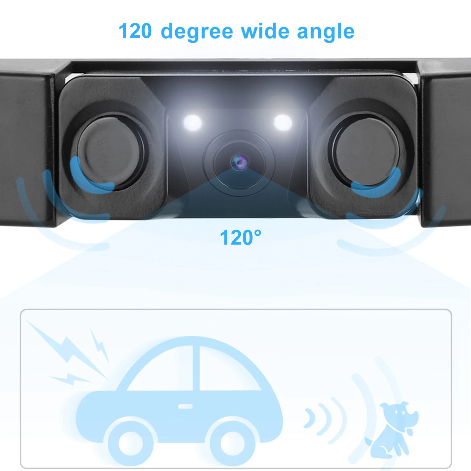 

License Plate Parking Sensor High-sensitivity License Plate Camera Reversing Truck for Parking Vehicle Taxi