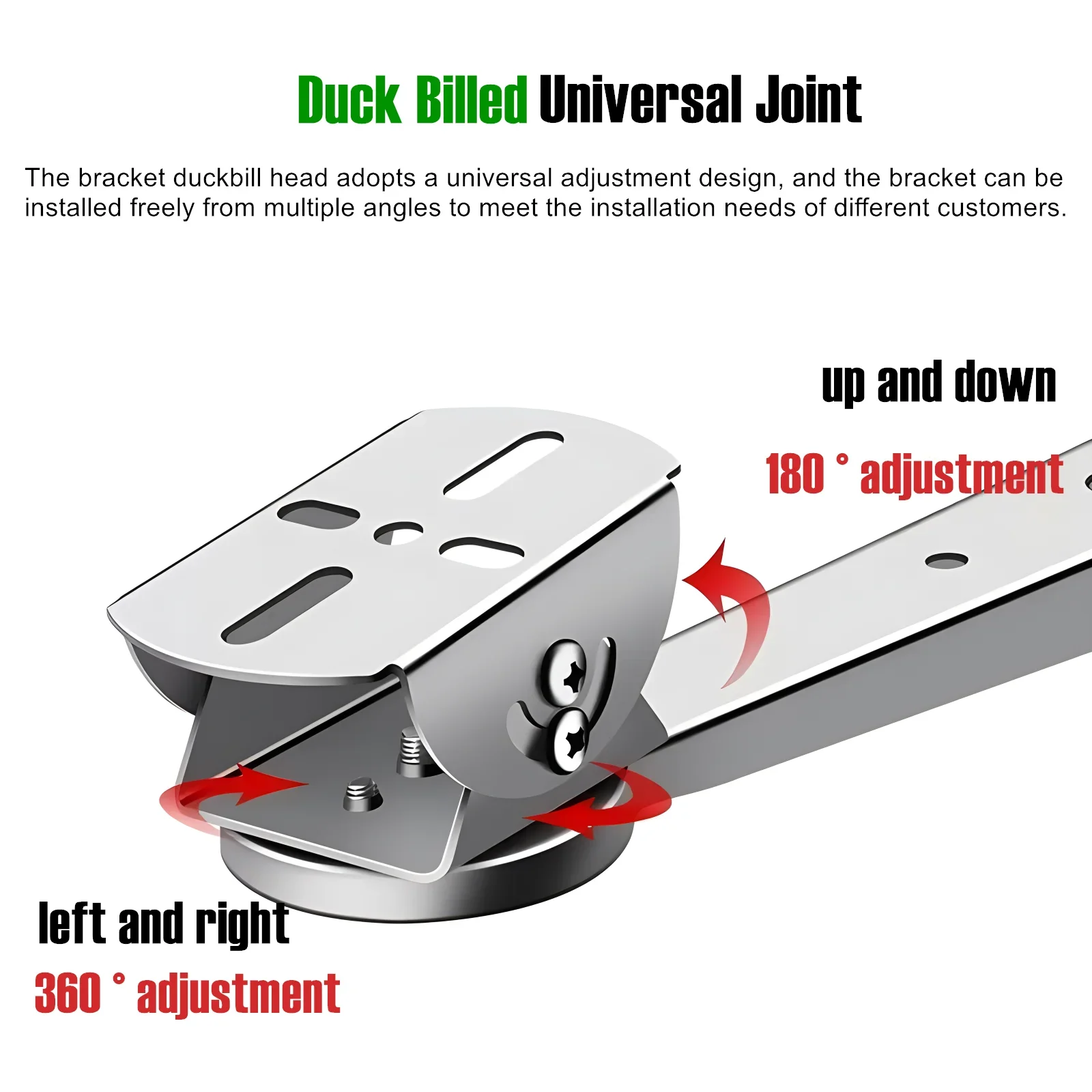 Surveillance Security Camera Bracket Vertical/Wall/Corner/Pole Mount 201/304 Stainless Steel Holder Monitoring Clamp Bracket