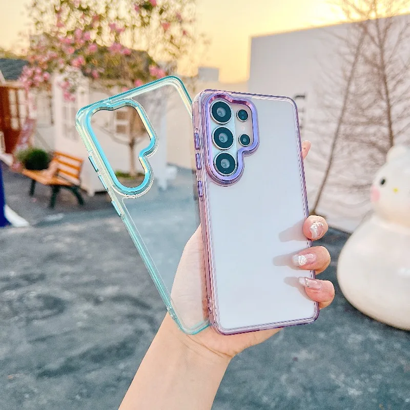 Suitable for Samsung Galaxy S20 S21 S22 S23 S25 S24 S26 Fe Ultra Plus A Series Fashionable Lightweight Transparent Phone Case