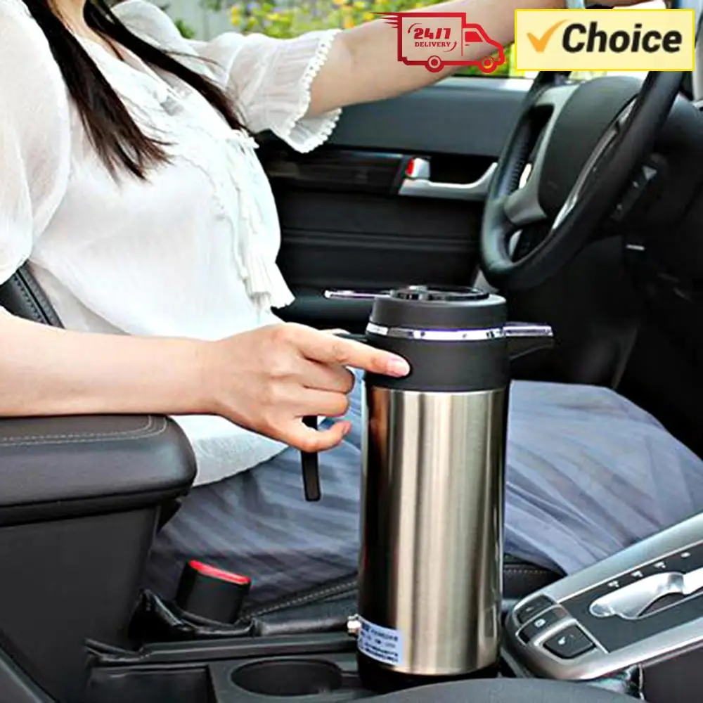 

1200 ML Travel Electric Kettle Car Hot Kettle Portable Water Heater 120/240 W 12/24 V Auto Shut Off Fast Boiling for Travel Home